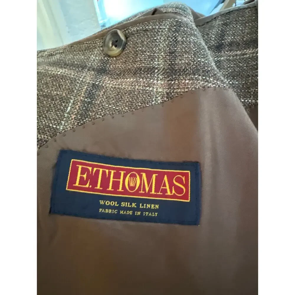 Brooks Brothers Regent E Thomas Wool Silk Linen Sport Coat 45R